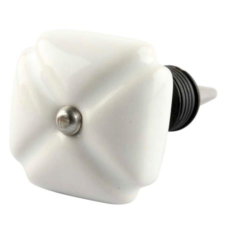 White Square Ceramic Wine Stopper Onine